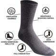 thumbnail image 3 of AmPm Chaussettes pour Hommes Dri-tech Contrôle de l'Humidité Lot de 6 Longueur Confort, 3 of 3
