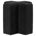 thumbnail image 3 of Bouclair Charcoal Ottoman In Form of a Plus, 3 of 3