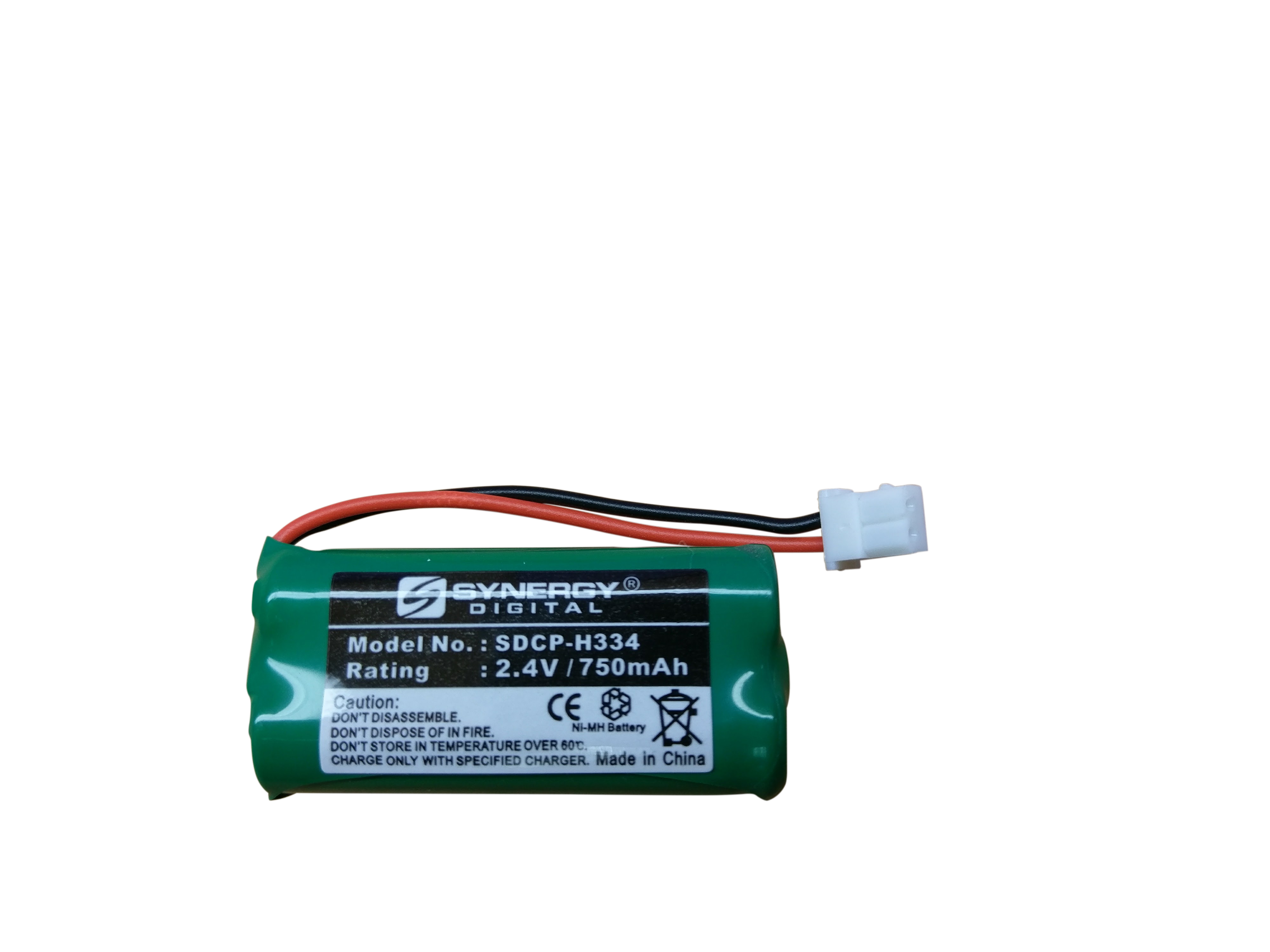 Synergy Digital Cordless Phone Battery, Works with AT&T CL82415 Cordless Phone, (NiMH, 2.4V