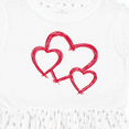 thumbnail image 4 of Inktastic Three Red Hearts Girls Toddler Dress, 4 of 5