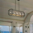 thumbnail image 4 of Magic Home 8 - Light Kitchen Island Rectangle Chandelier Pendant Light Ceiling Mount, 4 of 11