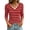A-Wine, variant on CLOISE 3/4 Length Sleeve Womens Tops Shirts Slim Striped V Neck Pullover Casual Fall Clothes Green S