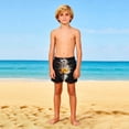 thumbnail image 4 of Piuwrlz Boys Swimming Trunks for Boy Swim Shorts Solid Color Single Piece Short Trousers Black Size 11 Years, 4 of 9