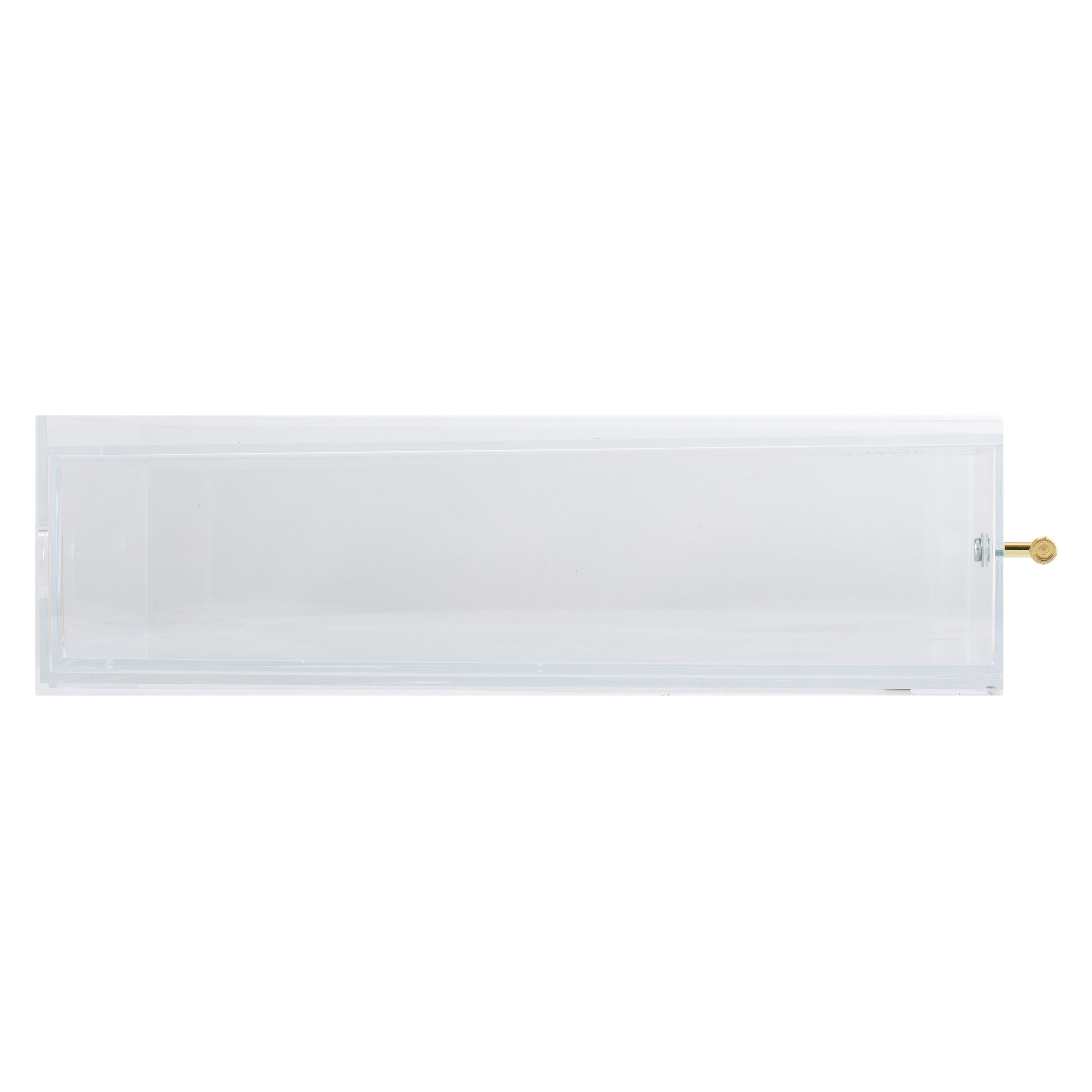 Pen+Gear Acrylic Paper Tray with Drawer, 3.54 in x 10.47 in x 13.5 in, Clear