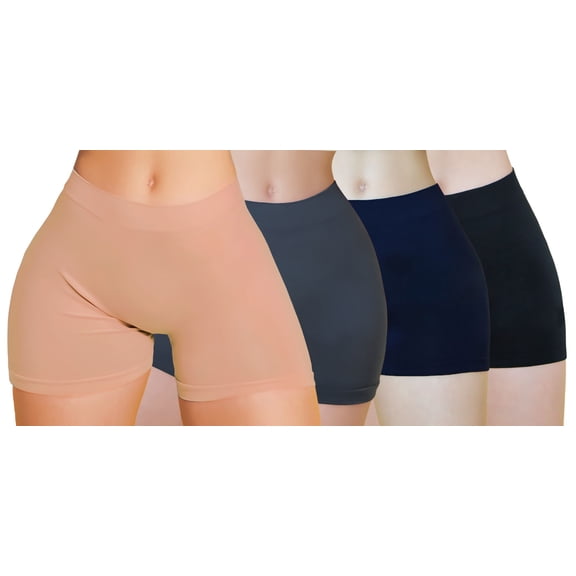 Pack 4 Shorts Corto Interior Mujer Bóxer Dama Microfibra Chore