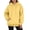 Yellow, variant on Bibifish Womens Hoodies Casual Solid Color Long Sleeve Drawstring Pullover Tops Spring Fall Comfy Pocket Stylish Commuter Sweatshirts