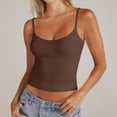 thumbnail image 3 of Women’s Scoop Neck Adjustable Strap Sleeveless Tank Top Soft Stretchy Fitted Camisole Basic Layering Shirt for Daily Wear, 3 of 8