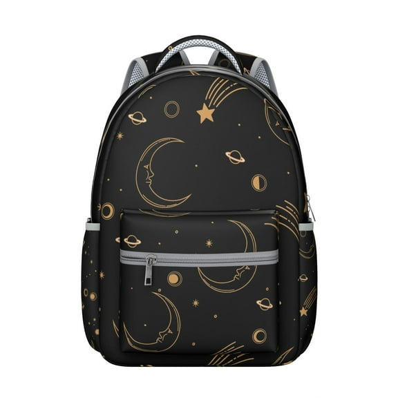 Cosmic Witchy Waterproof Backpack - Breathable Mesh Straps & Organized Storage for College