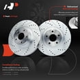 thumbnail image 5 of A-Premium 11.55 inch (293.5mm) Front Drilled and Slotted Disc Brake Rotors + Ceramic Pads Kit Compatible with Select Subaru Models - Legacy 06-13 Outback 05-13 Forester 09-13 Baja 05-06 Impreza, 5 of 8