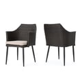 thumbnail image 2 of LiviNest Outdoor Dining Chairs 2-Pack Set - Modern Wicker Patio Furniture with Water Resistant Cushions - Durable & Stable for Vacation Rental & Backyard Use, 2 of 6