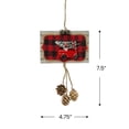 thumbnail image 5 of Northlight 7.5" Red Truck Hauling the Christmas Tree Ornament, 5 of 6
