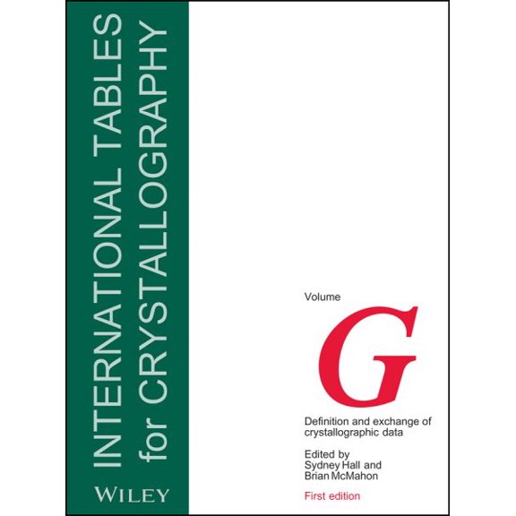 Pre-Owned Iucr Series. International Tables for Cr International Tables for Crystallography, Volume G: Definition and Exchange of Crystallographic Data, (Hardcover)