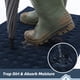 thumbnail image 3 of Tapete de puerta tipo gofre Rug BEQHAUSE, 61 x 91 cm, absorbente, color azul marino, 3 of 8