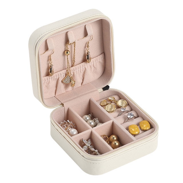 Jewelry Storage Box Travel Jewelry Case Portable Jewelry Box Jewelry Organizer Box Travel Jewelry Case Exquisite Large Capacity Scratch Portable Jewelry Organizer Box For Outdoor
