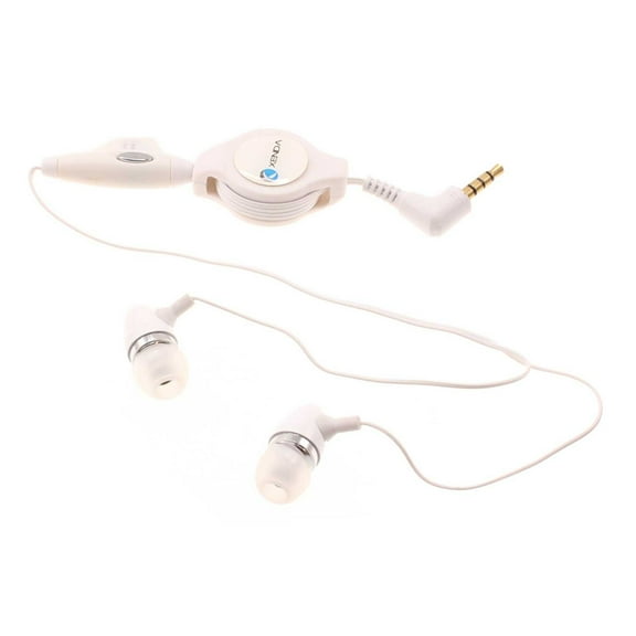 Retractable Earphones for Nokia C200/C100 Phone - Wired Headphones Handsfree Mic Headset 3.5mm Earbuds E6M for Nokia C200/C100 Models