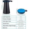 thumbnail image 2 of Upgraded Folding Stool Lightweight Yet More Sturdy with Load Capacity 400lbs Portable Collapsible Stool Retractable Stool for Camping Fishing Hiking BBQ, 2 of 7