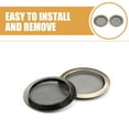 thumbnail image 3 of COMPUKAS 2Pcs Guitar Soundhole Covers Copper Silver Minimalist Design Slide Guitar Players, 3 of 7