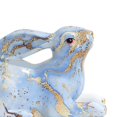 thumbnail image 6 of Rabbit Statue Resin Bunny Figurine Modern Art Colorful Scupture Easter Bunny Decor for Porch Office Decor Easter Gift Crafts Blue Lying, 6 of 7