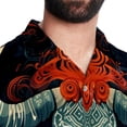 thumbnail image 5 of Yak Men's Short Sleeve Poplin Shirt, Casual Printed Button Down Summer Beach Shirt - Unisex, 5 of 6