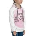 thumbnail image 3 of Goofa Not All Those Who Wander Are Lost Pattern Hooded Sweatshirt for Youth Trendy youth sweatshirt Casual Hoodie for Boys and Girls-Large, 3 of 6