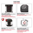 thumbnail image 3 of Starfrit Electric Pressure Cooker 8L (8,5Qt) Capacity, Steam Tray, Measuring Cup & Spatula, 11 Preset Cooking Functions, Black, 3 of 7