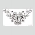 thumbnail image 1 of Pegatina de tatuaje de flor simple para clavícula, pecho, cicatriz europea y americana que cubre el brazo, 1 of 3