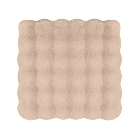 Tahtuvzn Auto Parts Car Seat Cushion Winter Thickened Piece Short 17.7×17.7 Home Gift