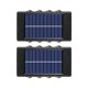 thumbnail image 1 of 8 luces LED solares de pared Lámpara de exterior, impermeable, con iluminación arriba y abajo, luces solares para jardín, escaleras, alféizar, 1 of 5