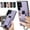 Purple, variant on Allytechgroup Wallet Case for Samsung Galaxy Note 20 with Credit Card Slot, RFID Blocking PU Leather Stand Case Shockproof Protective Back Cover for Samsung Galaxy Note 20 Women Men, Blue