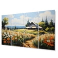 thumbnail image 2 of Designart "Farmhouse Seasons Painting III" Farm Metal Wall Decor Set, 2 of 5