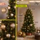 thumbnail image 5 of Esferas para árbol de navidad Artego extra grandes de 15 cm de diámetro paq 6 esferas  Champagne Línea SKY 3 diversos acabados navideños Mate, brillantes, cromadas para colgar Christmas ornaments, 5 of 7