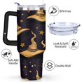 thumbnail image 3 of Halloween Pumpkin 40 oz Tumbler with Handle Insulated Leakproof Travel Mug Decorative Thermal Insulated Coffee Mug for Home Office Supplies Birthday Christmas, 3 of 7