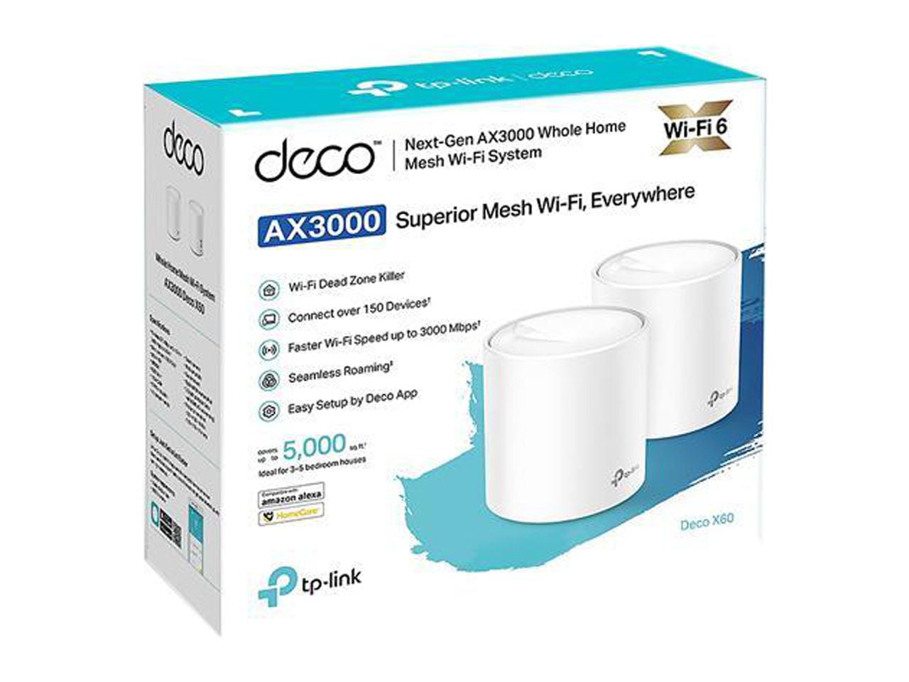 5%OFF TP-Link Deco X60 Wi-Fi6 ルーター