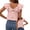 Pink, variant on Women's Ruffle Cap Sleeve Shirts 2026 Summer Casual Basic Tee Cute Fitted Crew Neck Fashion Tops Clothes