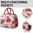 thumbnail image 6 of Flower Lunch Bag for Women Men Reusable Insulated Lunch Bags, Leakproof Cooler Food Lunch Tote Bag, Large Capacity Lunch Box for Work School Travel Picnic, 6 of 7