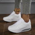 thumbnail image 6 of Women'S Hot Style Thick Sole Casual All-Match Wiggle Shoes Lightweight Comfortable Breathable Fashion Sports Shoes, Women Shoes, Sneakers, 6 of 9