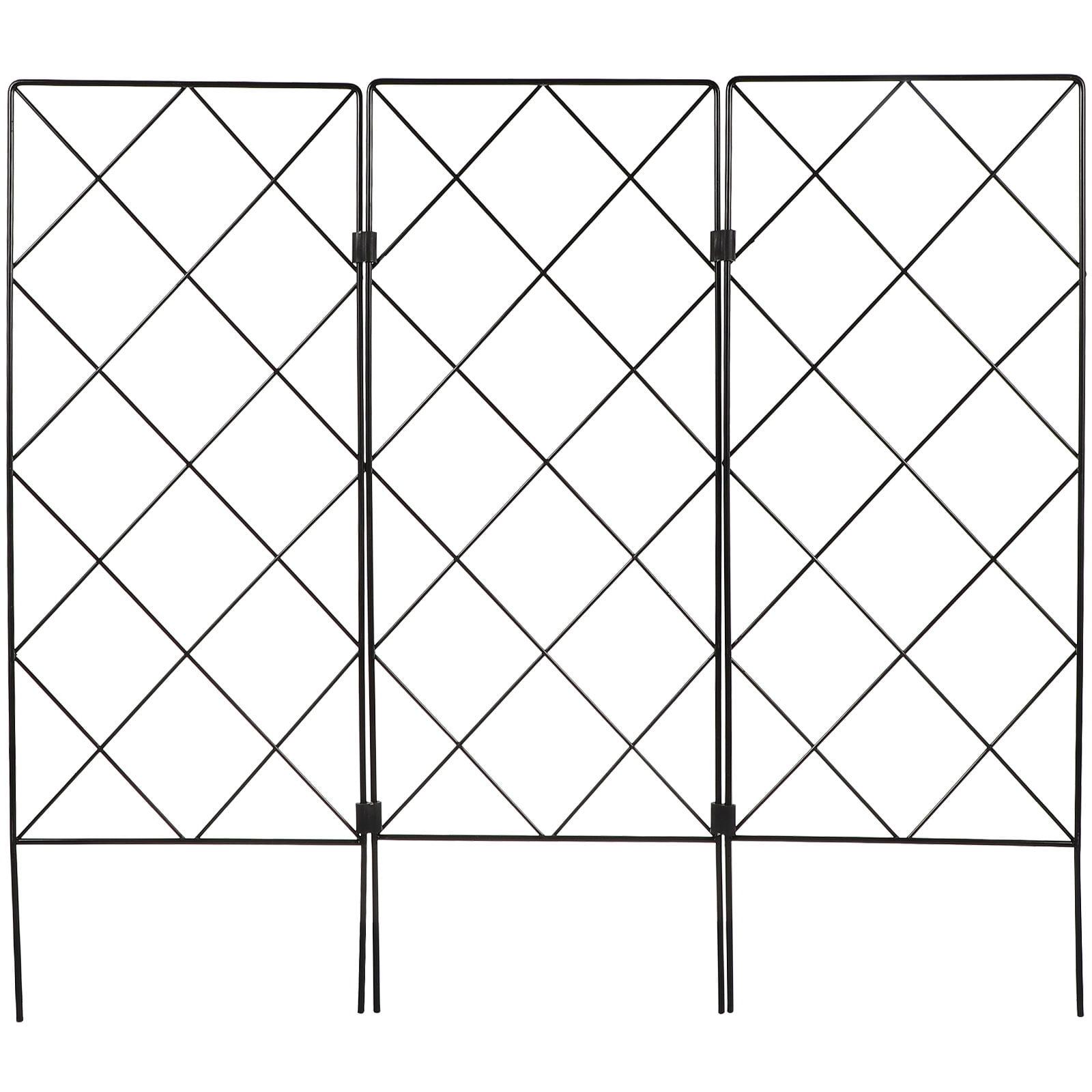 Pawsdot Expandable Black Garden Trellis Stand for Vine Plants Tomatoes Cucumbers and Climbing Flowers