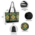 thumbnail image 2 of FORMRS Canvas Laptop Tote Bag for Women with 15.6" Computer Compartments Shoulder Handbag, Geometric Patterns, 2 of 7