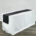 thumbnail image 3 of 14" x 108" Velvet Table Runner Black, 3 of 5