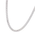 thumbnail image 3 of JewelStop Sterling Silver Polished Finish 7.8mm Flat Miami Cuban Chain Necklace, Lobster Clasp - 22",24", 3 of 6