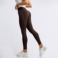 thumbnail image 4 of Riforla Womens Leggings High Waisted Non See Through Workout 4 Way Stretch Squat Proof Comfortable Fitness Slim Fit No Pockets Pants for Women Coffee XXXL, 4 of 6