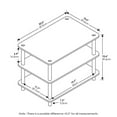 thumbnail image 2 of Furinno Table Basse à 3 Niveaux Sans Outils, Blanc, 2 of 5