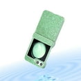 thumbnail image 5 of Bling Glitter Case for Samsung Galaxy Z Flip 5,for Girls Women Cute Shiny Sparkle Sequin, Four-Corner Shockproof Rugged Cover Protective Phone Case for Samsung Z Flip 5,Lawngreen, 5 of 5