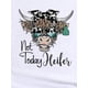 thumbnail image 2 of Camisetas de manga corta para mujer, camisetas de verano estampadas, cómodas, divertidas y casuales, para vacacionesChic Leopard Print Cow Head Graphic Tee for Women - Casual Fashion, Crew Neck, Sho, 2 of 8