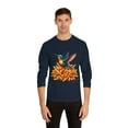 thumbnail image 3 of Strange & Cozy Fries Fly Hummingbird, Cotton Blend, S-3XL Long Sleeve Tee, 3 of 4