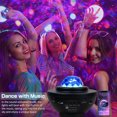 thumbnail image 1 of Lámpara Proyección de cielo estrellado con luz nocturna proyector LED colorido de Ehuebsd galaxia USB luz de atmósfera compatible con Bluetooth decoración para dormitorio de niños, 1 of 9