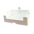 thumbnail image 2 of Bandeja de arena para conejos, caja de inodoro de esquina, práctica valla elevada, inodoro para mascotas antisalpicaduras, bandeja de arena para, 2 of 7