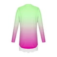 thumbnail image 6 of NAISIBABY Girls T Shirts with Lace, Irregular Hem Long Sleeve Crewneck Kids Casual Fashion Tops Hot Pink 14T, 6 of 6