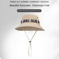 thumbnail image 3 of Kmdttou Colorful Ribbon Fisherman's Hat For Men And Women Outdoor Fishing Mountaineering Hat Large Sunscreen Sun Hat Gift,Adjustable Buckle Sun Hat for Women/Men, 3 of 7