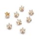 thumbnail image 1 of KIMUWHI, 10 Uds., Mini pinzas para el pelo de perlas para mujer, conjunto de Clips de flores pequeñas, accesorios para el cabello, tocados dorados de cangrejo para niñas, boda, 1 of 5